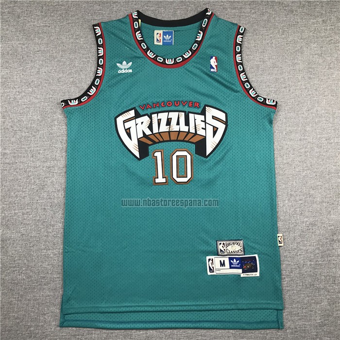 Camiseta Memphis Grizzlies Mike Bibby NO 10 Historic Retro Verde